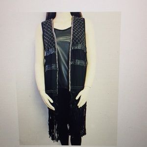 H&M boho beaded fringe long vest! ✌🏻😍❤️
